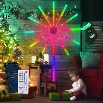 Светодиодная лампа с интеллектуальной световой панелью Bluetooth, управление приложением, Музыка, украшение для спальни, Рождественской свадьбы, вечеринки