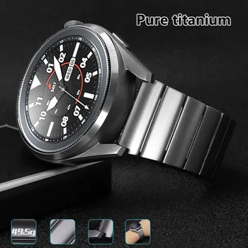 Чистый Титановый Металлический 22 мм Ремешок для Apple Samsung HuaWei GT2 Watch 3 Ремешок Для Часов Наручный Ремешок Браслет Простая Установка Смарт-Ремешка Для Часов