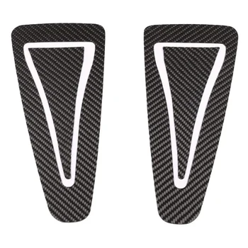 Наклейка для отделки крышки вентиляционного отверстия переднего капота двигателя автомобиля из мягкого углеродного волокна для Nissan GTR R35 2008-2016 Аксессуары