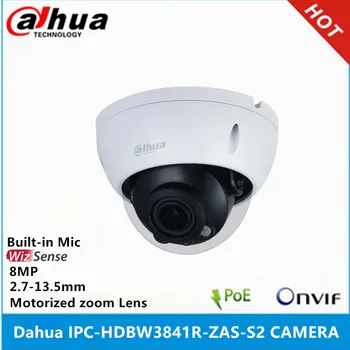 IP-камера Dahua IPC-HDBW3841R-ZAS-S2 8MP IR40M с моторизованным зумом 2,7-13,5 мм, встроенный микрофон POE WizSense IP-камера