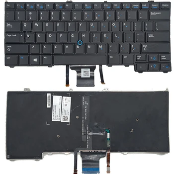 Клавиатура для ноутбука с американским английским для Dell Latitude E7440 E7240 NSK-LD0BC PK130VN1B05 с подсветкой указателя поворота