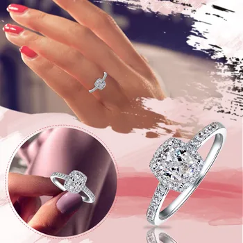 Кольцо для женских аксессуаров, женское ювелирное кольцо с блестящими подарочными женскими кольцами с цирконием
