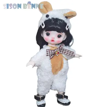 СИСОН БЕННЕ Мини 6-дюймовая кукла, детская игрушка, полный комплект, включая одежду, обувь, макияж, милая кукла для девочек