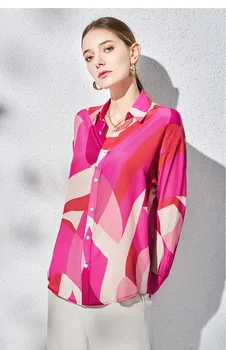 Новое поступление женских рубашек в элегантном стиле, роскошные женские топы на пуговицах с изящным дизайном, весенне-летние топы blusa mujer