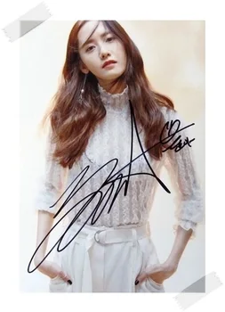 SNSD Yoona оригинальное фото с автографом 4 *6 дюймов коллекция новая корейская бесплатная доставка 03.2017 01