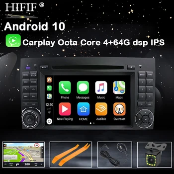 DSP IPS Android 10 2din GPS Carplay Для Mercedes Benz Sprinter B200 W209 W169 W169 B-class W245 B170 Vito W639 мультимедийный плеер