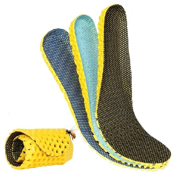 Дышащие поролоновые стельки для ног, сетчатый эластичный дезодорант, Мужские и женские стельки для обуви, Баскетбольная ортопедическая накладка с эффектом памяти