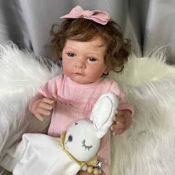 50 см Уже готовая кукла-Реборн с реалистичными волосами ручной работы, игрушка-фигурка для новорожденных, подарок на День Рождения для девочек, lol
