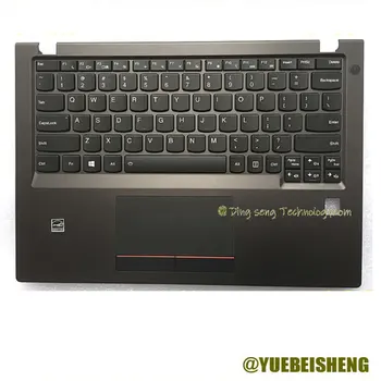 YUEBEISHENG НОВЫЙ для Lenovo V730-13 клавиатура pamlrest US, верхняя крышка, тачпад с отверстием FP