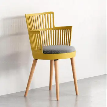 Скандинавский стул из массива дерева, креативный магазин ленивого чая с молоком, стул для отдыха, современный домашний стул со спинкой, письменный стул