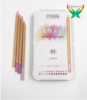 QIANXUNWUYU серия WD high-end версия 24 цвета портретный цвет маслянистый цветной карандаш для рисования цветная ручка lead artist art set office