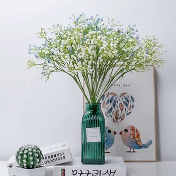 Белая гипсофила, искусственные цветы, Свадебный букет, композиция для украшения, Искусственные цветы для младенцев, декор для дома, сделай сам