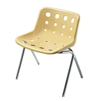 Сырный стул Антикварная мебель Сырный стул Повседневная Кофейня Стул со спинкой из нержавеющей стали с полым отверстием