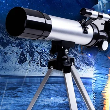 Профессиональный астрономический телескоп с зумом HD, мощный штатив, бинокль для просмотра звезд и Луны, учебные пособия для детей и студентов