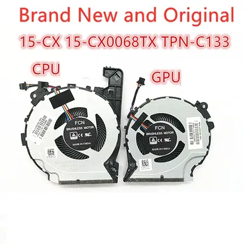 Новый Оригинальный Вентилятор Охлаждения Ноутбука CPU GPU Для HP Light and Shadow Wizard 4 Green Blade 15-CX CX0068TX TPN-C133 CPU