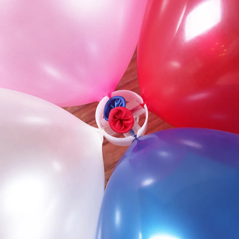 Аксессуары для воздушных шаров Пластиковые Зажимы Круглые Воздушные Шары Зажим для завязывания цветов Украшение детского Дня Рождения Свадебные Рождественские Принадлежности 4