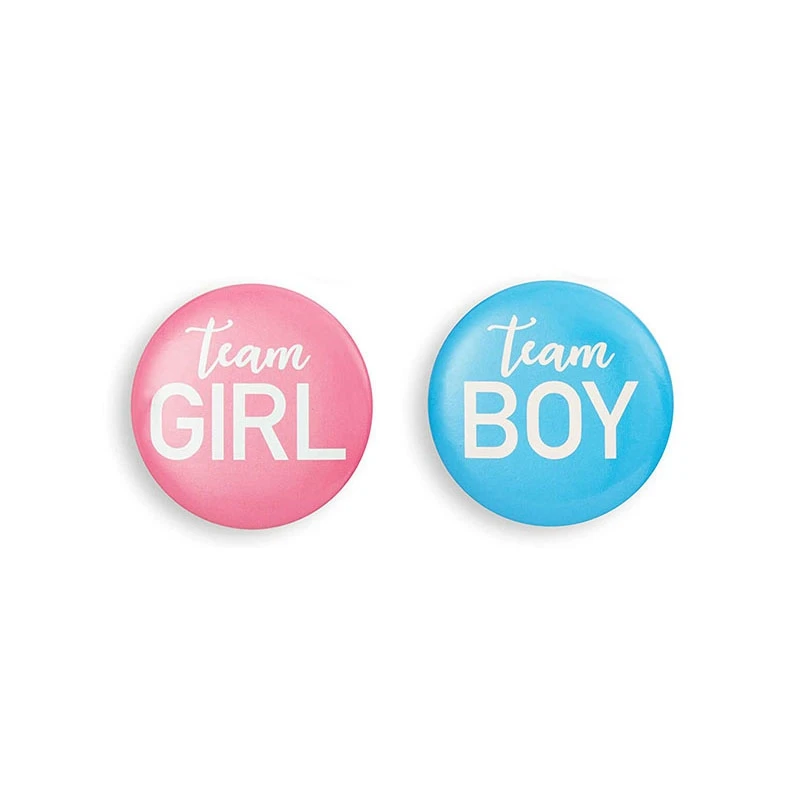 Булавка с кнопкой для определения пола -24 штуки, аксессуары для значков для девочек или мальчиков из команды, принадлежности для душа ребенка, избранное для вечеринок 1