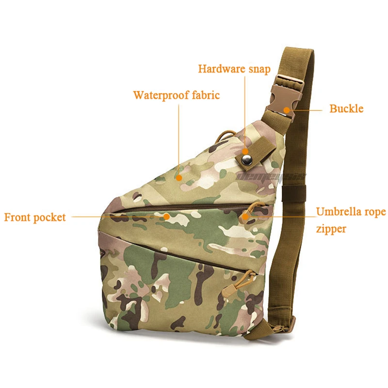 Водонепроницаемая военная Тактическая нагрудная сумка Спортивная сумка для пеших прогулок на открытом воздухе, сумка через плечо для охоты, сумка для кемпинга, Универсальные Спортивные пакеты 3