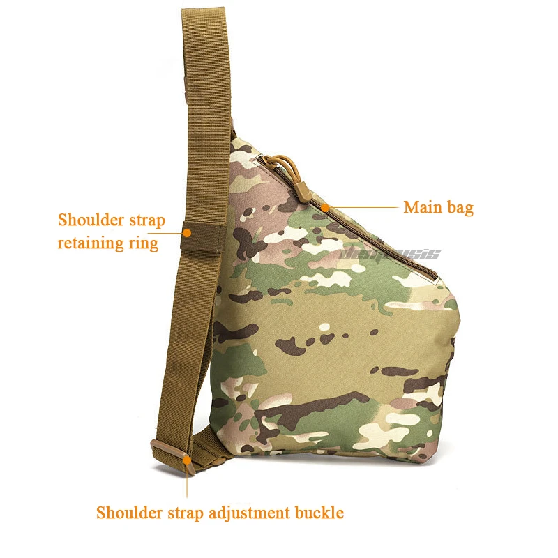 Водонепроницаемая военная Тактическая нагрудная сумка Спортивная сумка для пеших прогулок на открытом воздухе, сумка через плечо для охоты, сумка для кемпинга, Универсальные Спортивные пакеты 4
