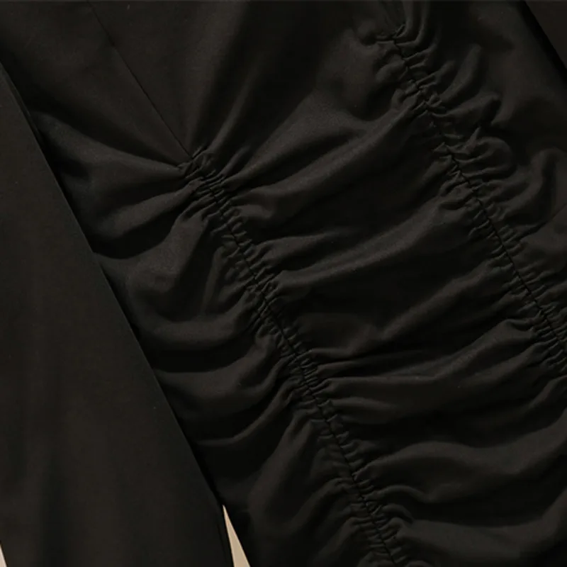 Женское осенне-зимнее винтажное платье с квадратным воротником и длинным рукавом, элегантные Корейские облегающие бандажные платья с высокой талией 5
