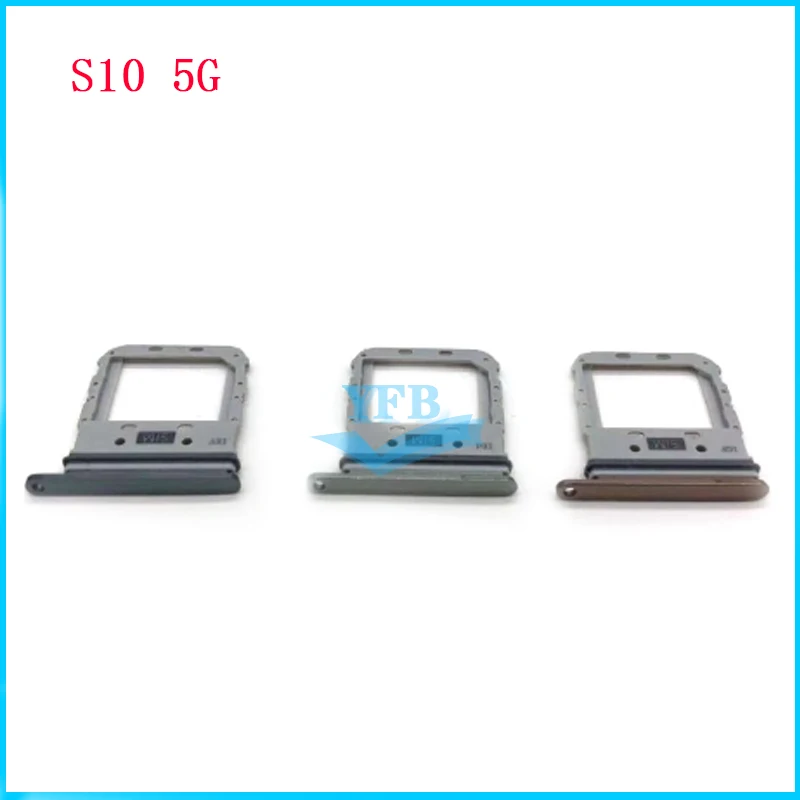 Лоток для держателя Sim-карты, лоток для Micro SD-карт для Samsung Galaxy S10, сменные адаптеры 5G 0