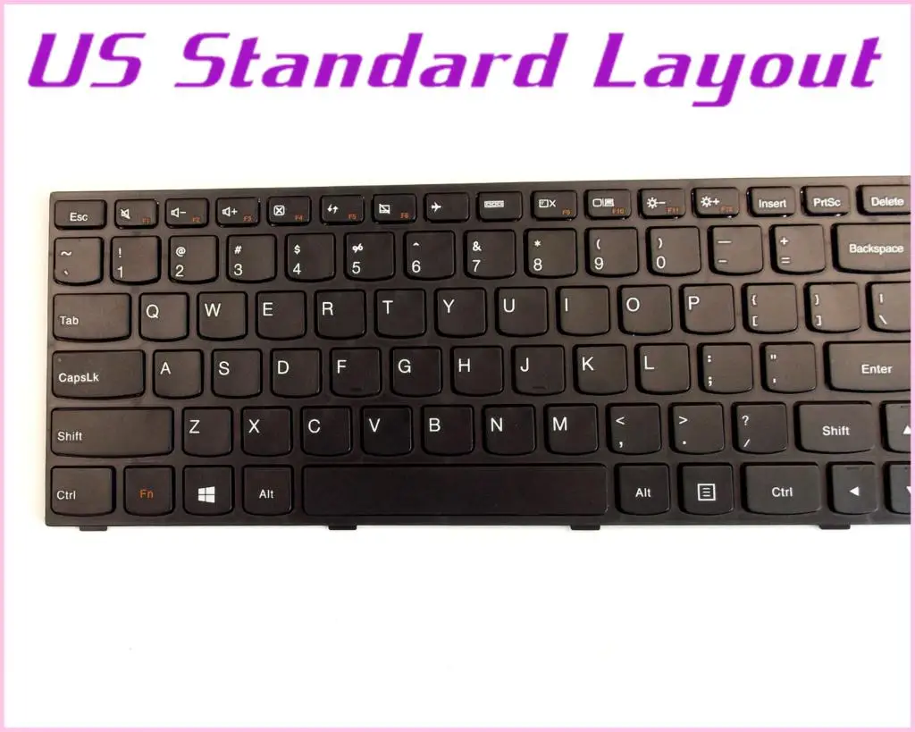 Новая клавиатура с американской Раскладкой для ноутбука LENOVO G50 G50-30 G50-45 N5070 G50-70 G50-70m G50-70AT G50-75mA-ATE/Тетрадь с рамкой 2