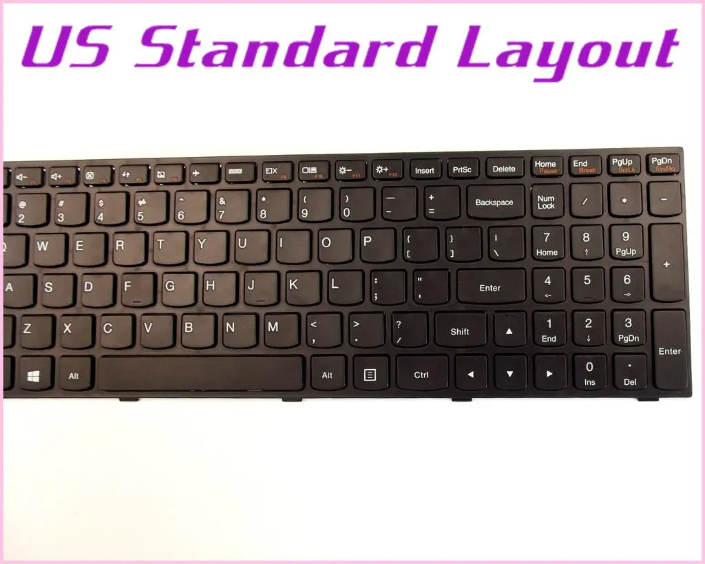 Новая клавиатура с американской Раскладкой для ноутбука LENOVO G50 G50-30 G50-45 N5070 G50-70 G50-70m G50-70AT G50-75mA-ATE/Тетрадь с рамкой 3