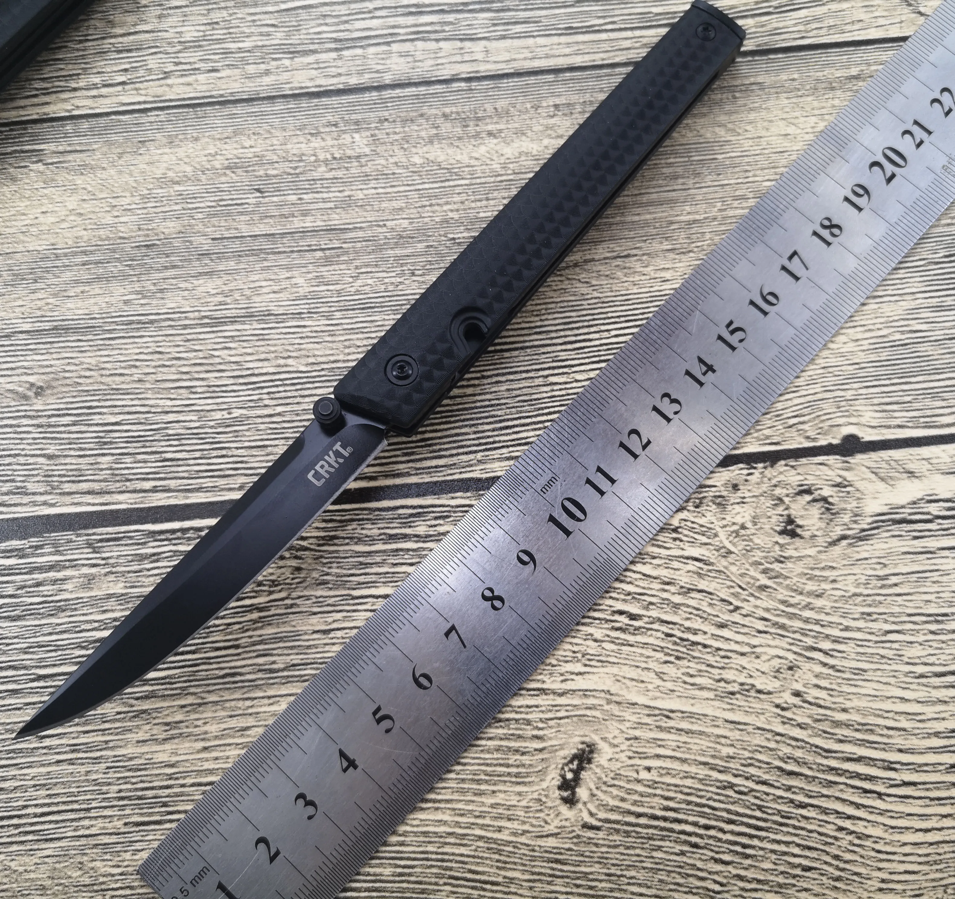 НОВЫЙ карманный нож CRkt 7096 CEO из черной стали 8Cr13 для выживания в кемпинге с Нейлоновой Ручкой, усиленной стеклом, Легкие инструменты 0