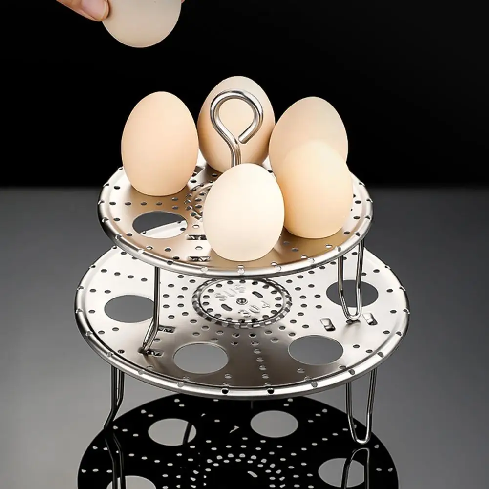 Прочная рисоварка-скороварка, Влагоизоляционная подставка для приготовления на пару, Подставка для яиц на пару, Недеформируемая Многофункциональная 4