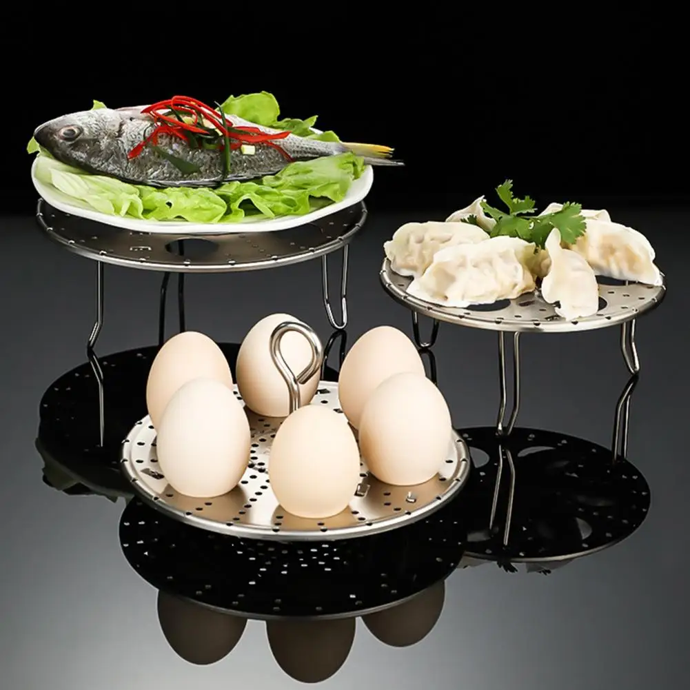 Прочная рисоварка-скороварка, Влагоизоляционная подставка для приготовления на пару, Подставка для яиц на пару, Недеформируемая Многофункциональная 5