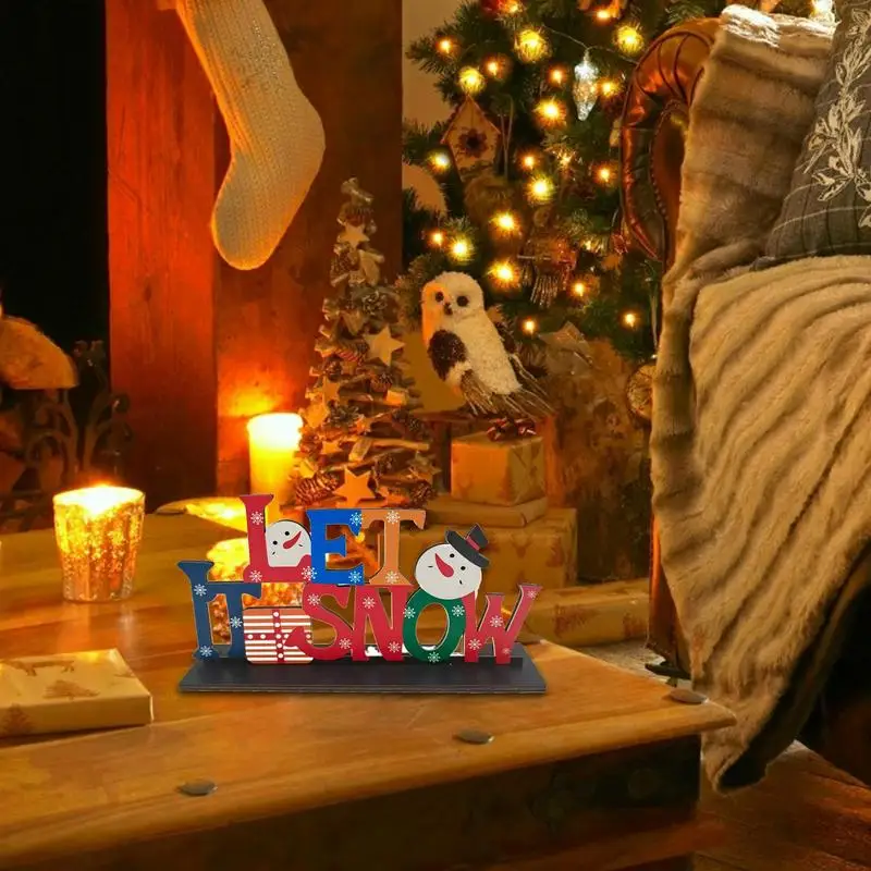 Рождественские снеговики, Вывески, декор, Забавные Рождественские украшения для стола С маленьким отверстием, Рождественские Украшения для снеговиков, Рождество 4