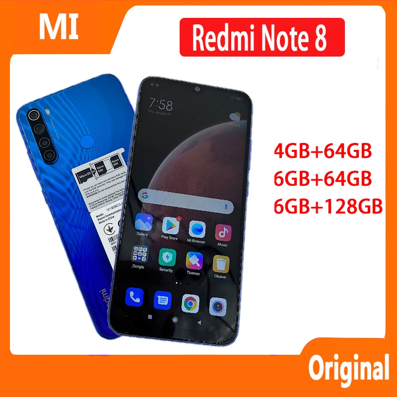 Смартфон Xiaomi Redmi Note 8 Snapdragon 665 48MP 4000mAh 18W Быстрая Зарядка в наличии большая акция 0